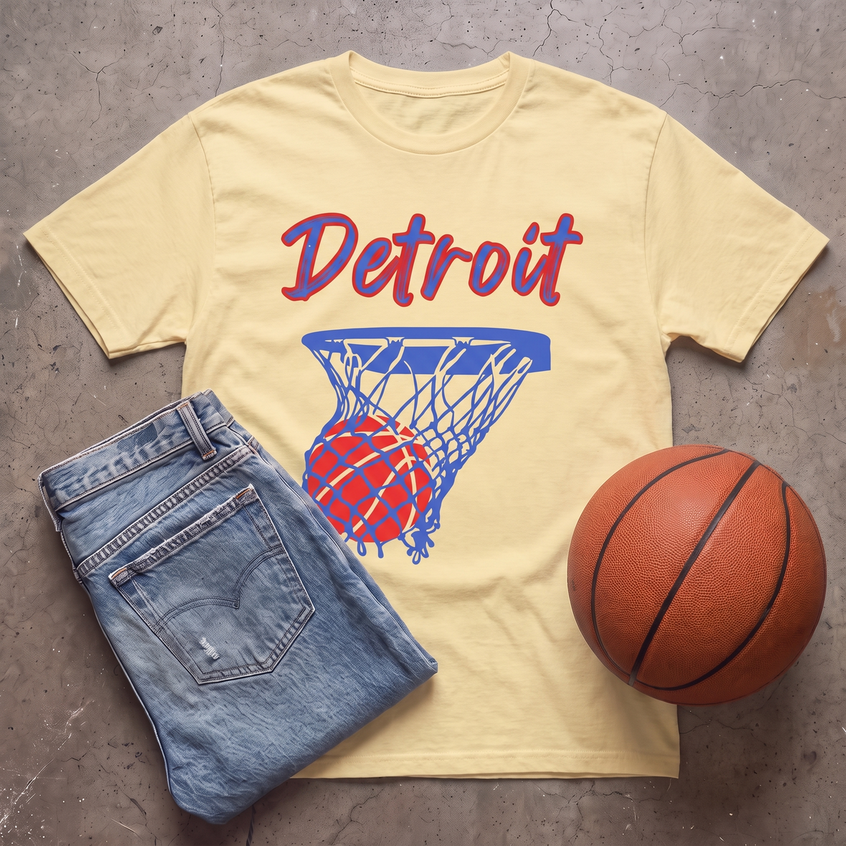 Detroit Hoops T-Shirt